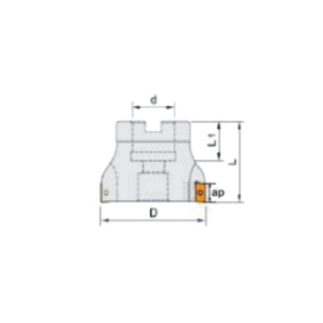 APK3E02-0160160 multi-purpose head, APKT 1003 plate