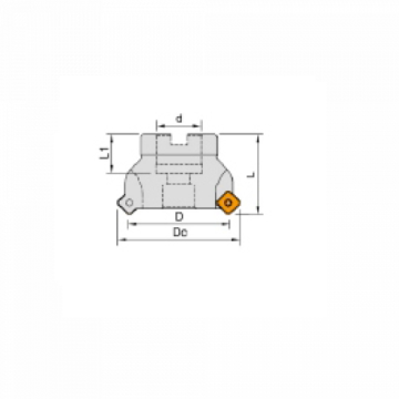 Groth GCASX304-050220 Positive Insert Milling Head