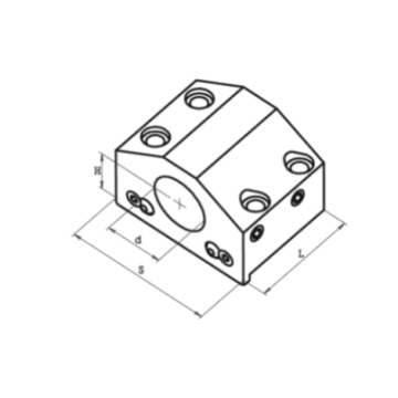 Tool holder with cylindrical grip in the BOT MID-33 ST10/ST15 system