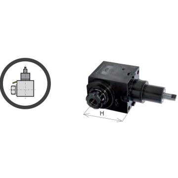 BMT-85 ER-50 angular driven lathe holder with external cooling - 99.DS.A77C