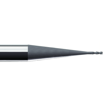 Micro end mill 0.6x64 L2=10.0 Z=2 diamond coated