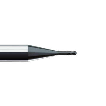 Micro full radius milling cutter 0.5x64x6 L2=8.00 R=0.25 Z=2 TiAlN