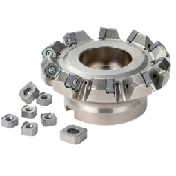 Milling set: D100mm milling cutter plus 50 steel inserts